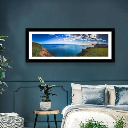Sidmouth Town Cliffs Wall Art
