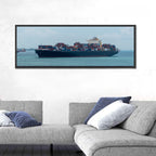 Harbor Container Ship at Sea Wall Art