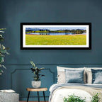 Alpine Lake Meadow with Dandelions Wall Art