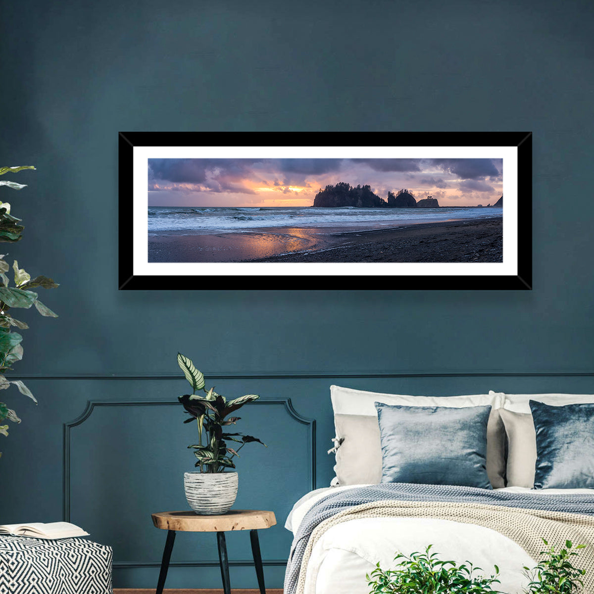 Rialto Beach Sea Stacks at Sunset Wall Art