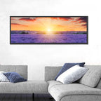 Lavender Field Sunburst Wall Art