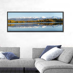 Anchorage Autumn Reflection and Chugach Mountains Wall Art