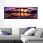 Mon Bridge Sunset, Sangkhlaburi Wall Art