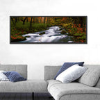 Autumn Forest Stream Wall Art