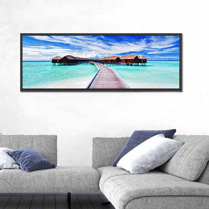 Tourists Villas Maldives Wall Art