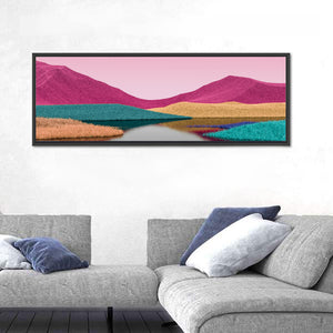 Surreal Colored Mountains Wall Art