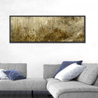 Gold Leaf Workbench Texture Abstract Wall Art