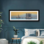 Baku Oil Rigs at Dusk Wall Art