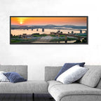Hernando De Soto Bridge at Sunset Wall Art