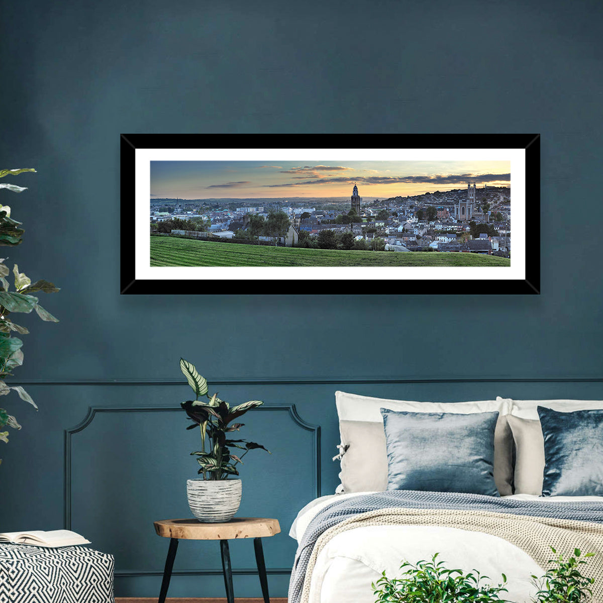 Cork Sunset Skyline Wall Art