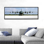 Camo Military Transport Aircraft Wall Art
