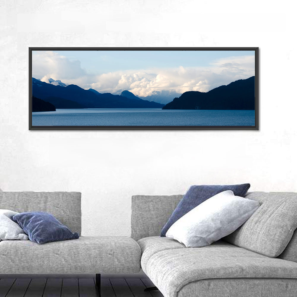 Harrison Lake Morning Clouds Wall Art