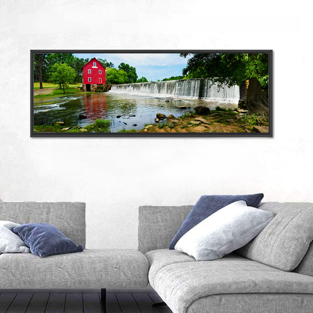 Starrs Mill Atlanta Wall Art in a room, panoramic