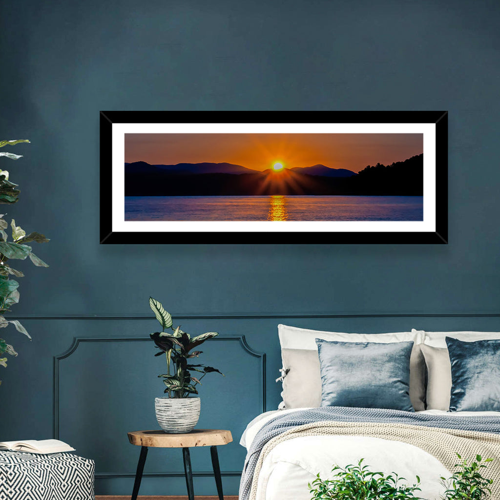 Lake Jocassee Golden Sunrise Wall Art