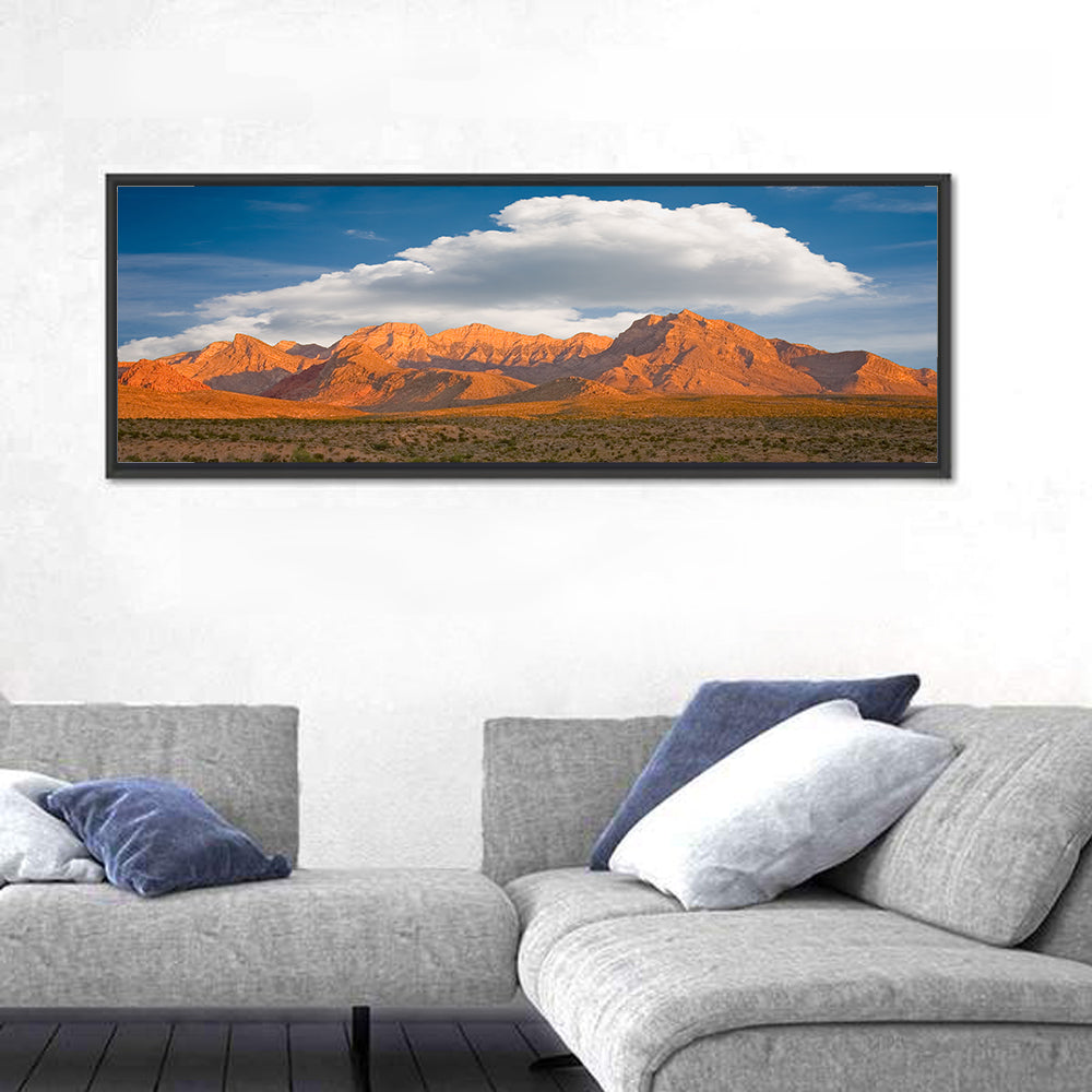 Red Rock Canyon Iii Wall Art in a room, panoramic