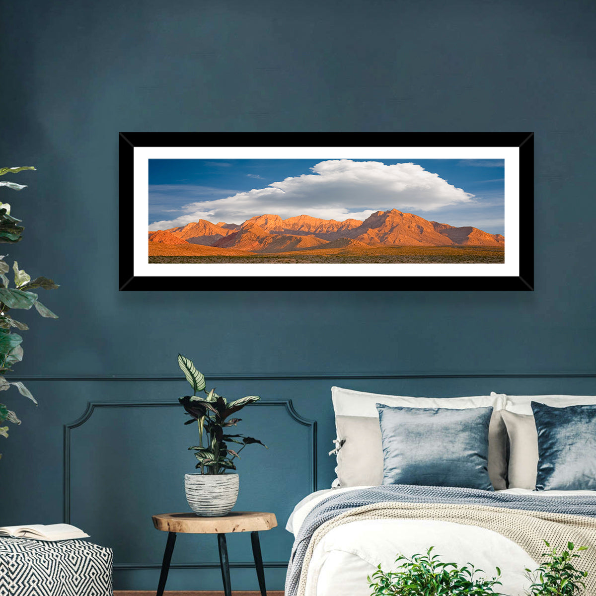 Red Rock Canyon Iii Wall Art in a room, panoramic