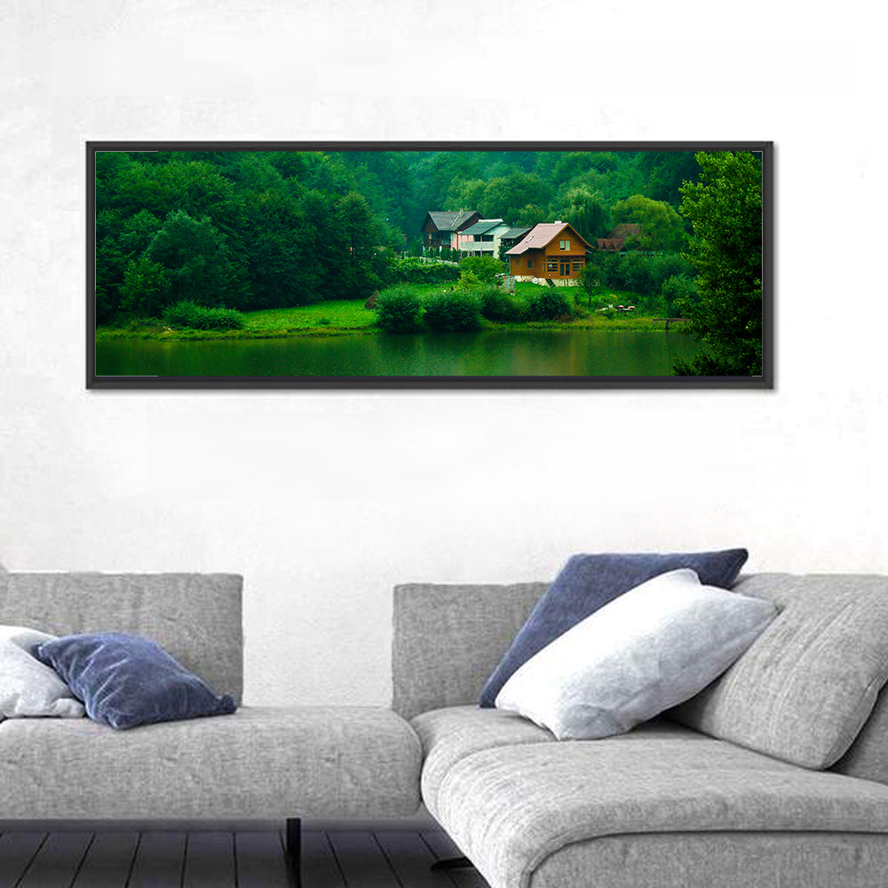 Mist Over Lake Tarnita Wall Art