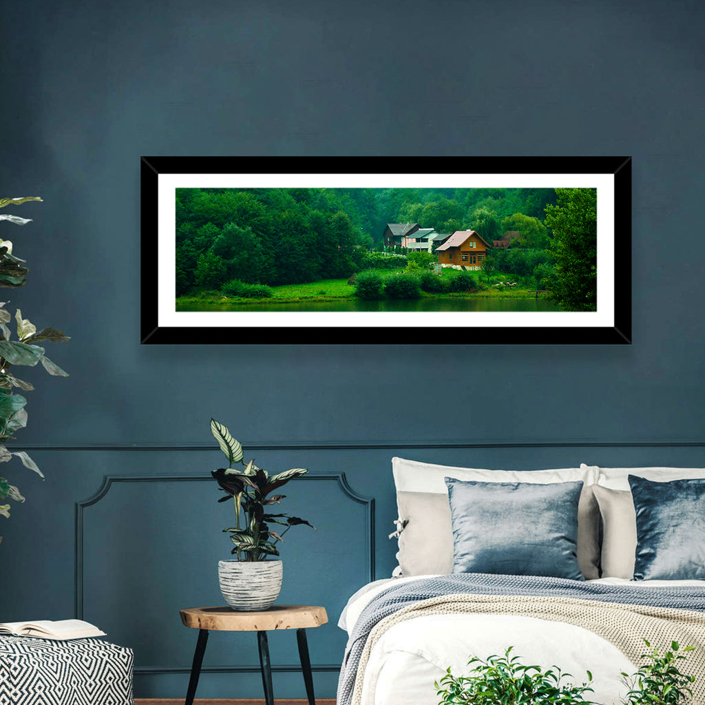 Mist Over Lake Tarnita Wall Art