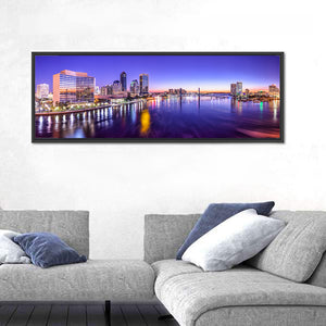 Jacksonville City Skyline Wall Art