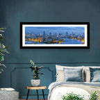 Bangkok Skyline at Blue Hour Wall Art