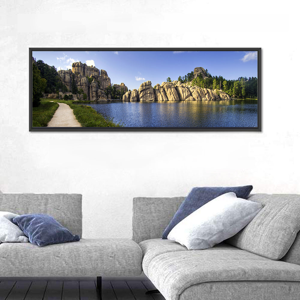 Sylvan Lake Trail, Black Hills Wall Art in a room, panoramic