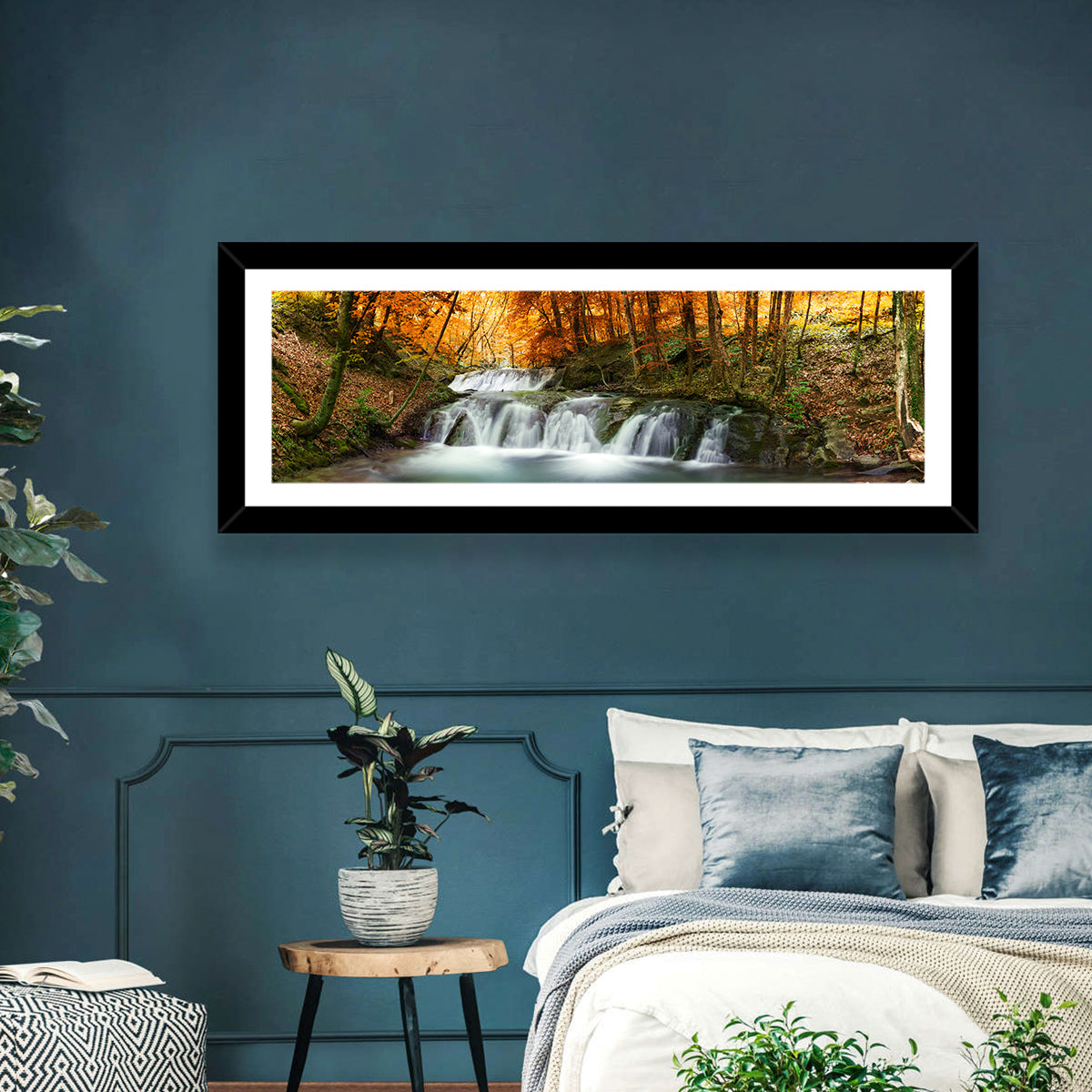 Autumn Forest Stream Wall Art