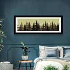 Fir Tree Silhouettes Wall Art