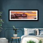 Shipwreck at Sunset Wall Art