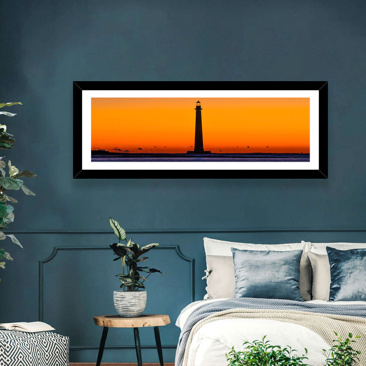 Lighthouse Sunset Wall Art