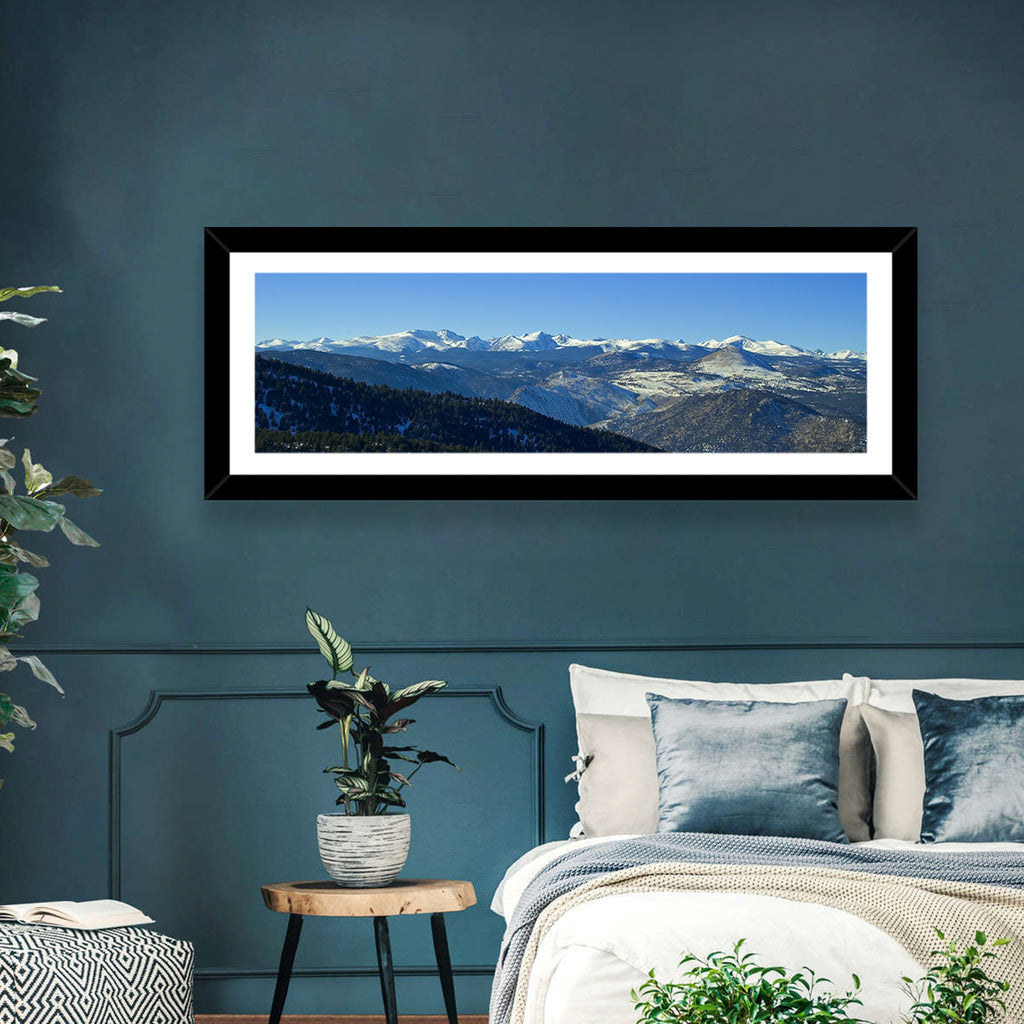 Snow-dusted Colorado Rockies Wall Art