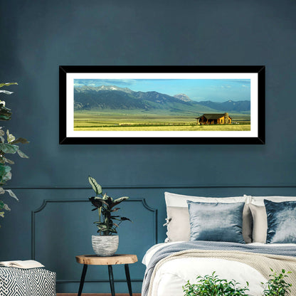 Montana Mountains Ranch Wall Art