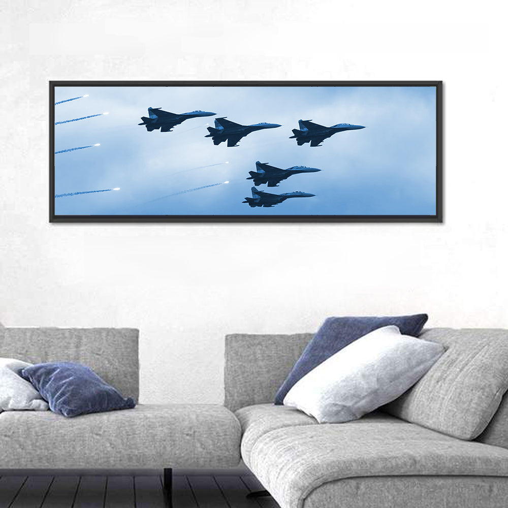 Fighter Jets Squad Wall Art