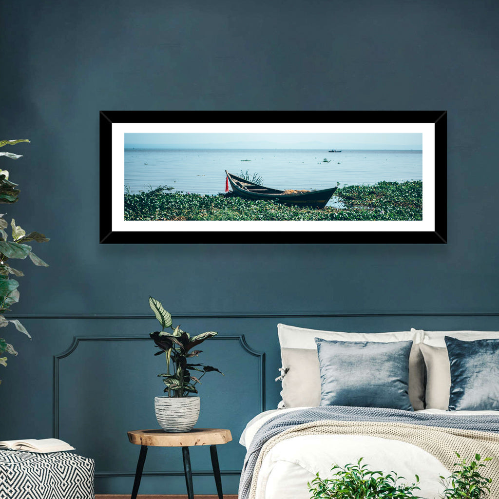 Red Ribbon Boat on Lake Victoria Wall Art