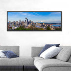 Seattle Skyline with Mount Rainier Wall Art