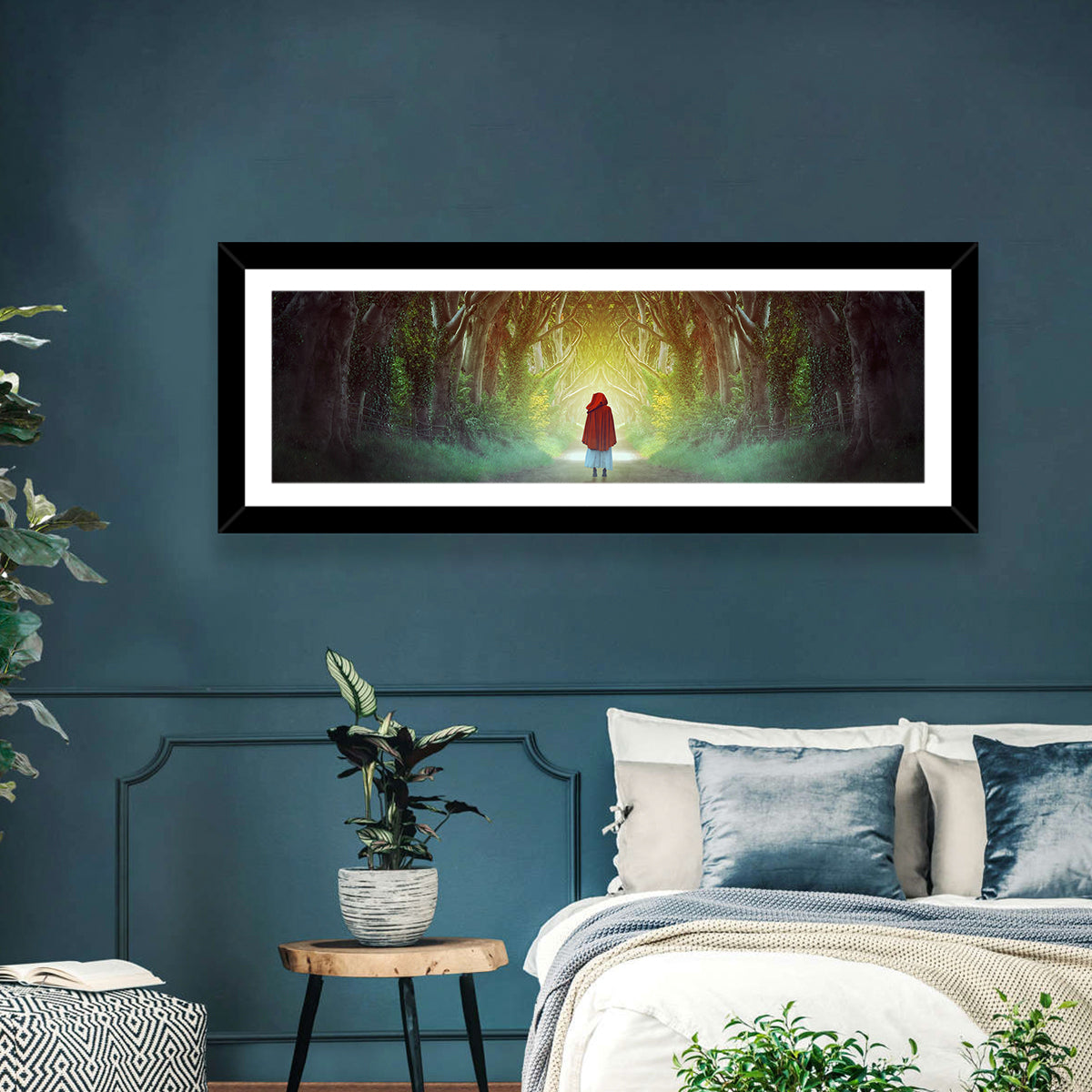 Hedges Forest Pathway Wall Art