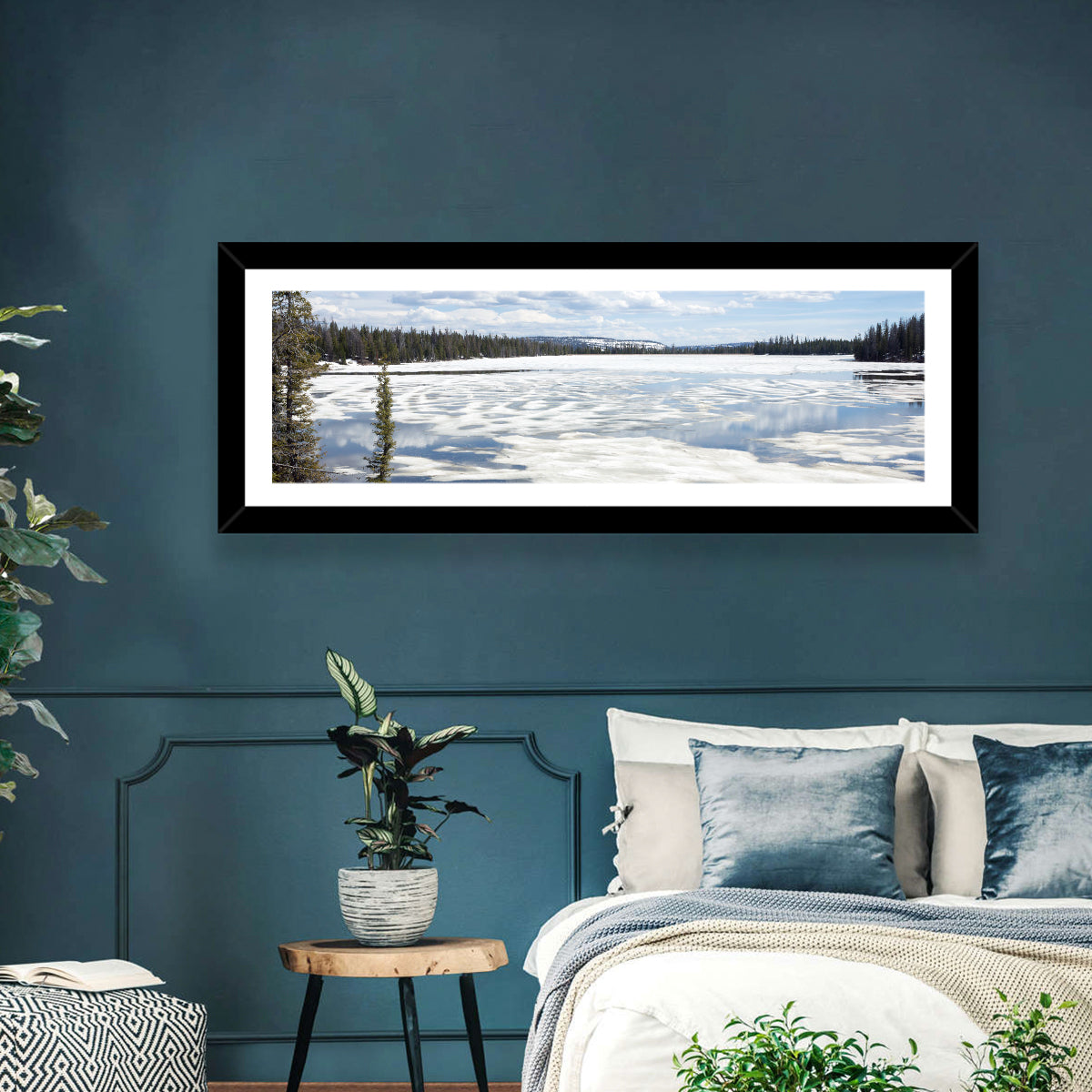 Lost Lake Reflections, Utah Wall Art in a room, panoramic