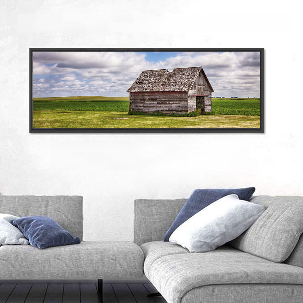 Old Farm Shed in Field Wall Art