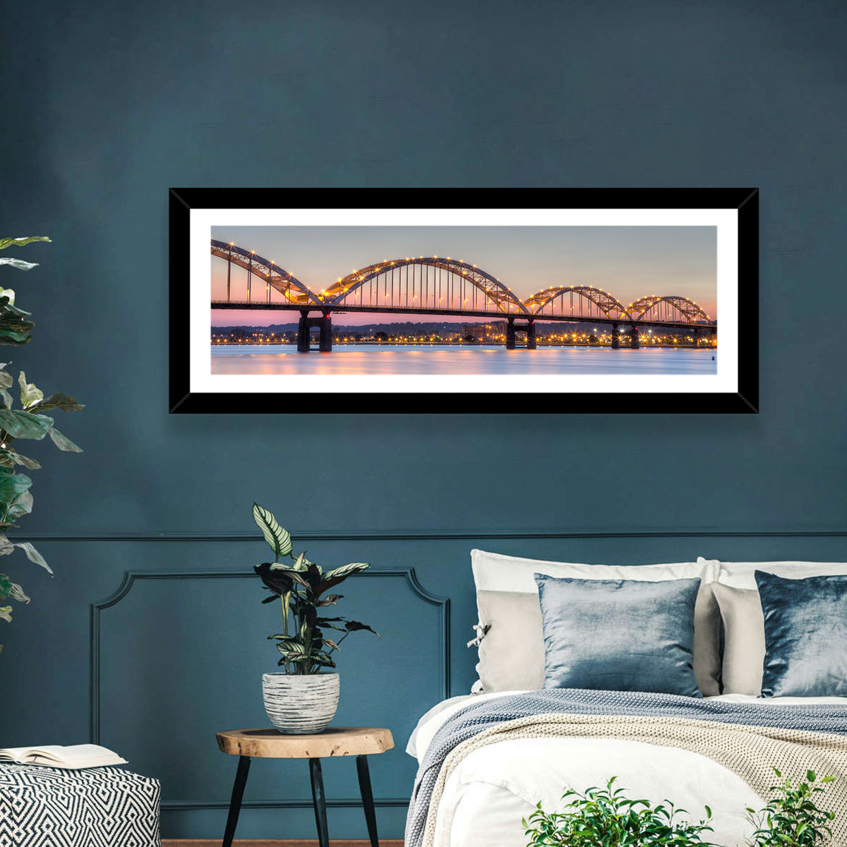 Centennial Bridge at Twilight Wall Art