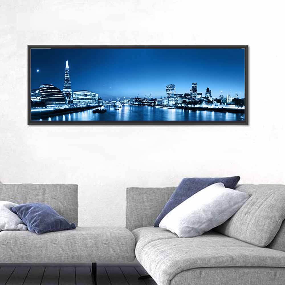 London Night Skyline Wall Art