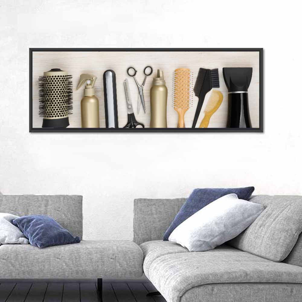Minimalist Salon Tools Wall Art