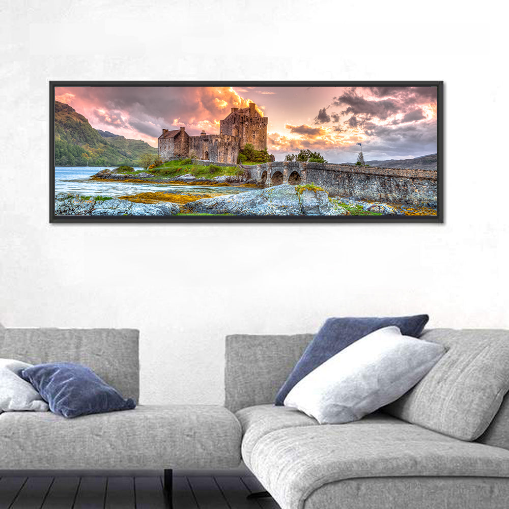 Eilean Donan Castle at Sunset Wall Art