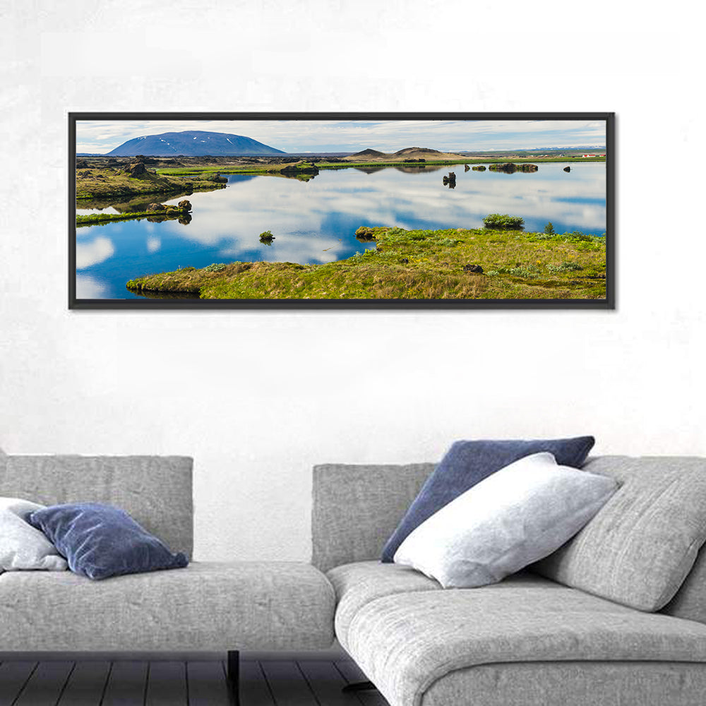 Lake Myvatn Reflection Wall Art