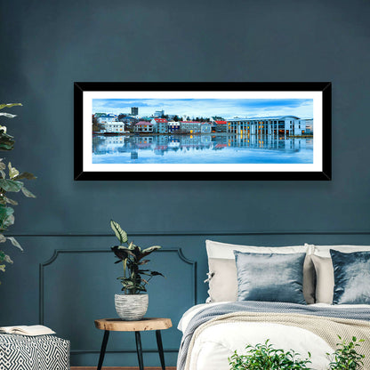 Blue City Hall Reykjavik Wall Art