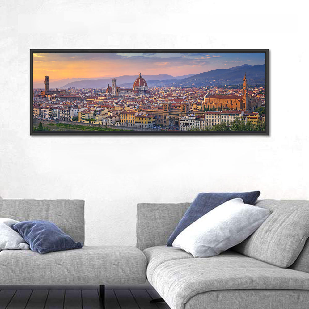 Florence Duomo Skyline at Golden Hour Wall Art
