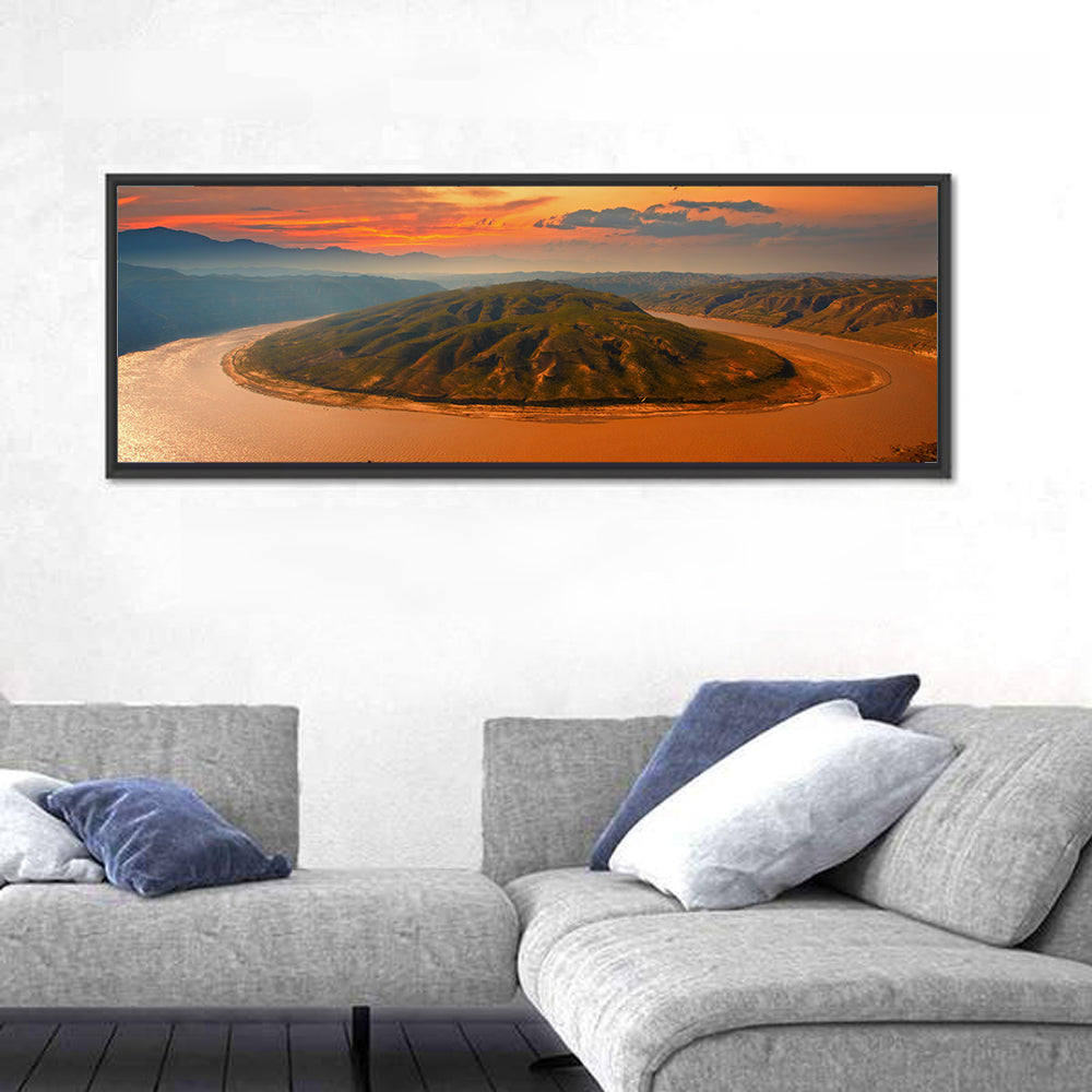 Yellow River Qianshan Bend Wall Art