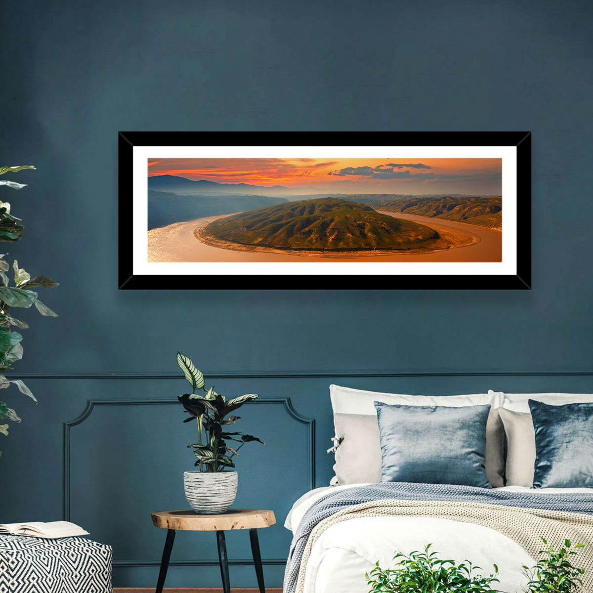 Yellow River Qianshan Bend Wall Art