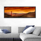 Golden Gate Bridge at Sunset Wall Art
