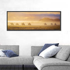 Misty Beach Horseback Riders Wall Art