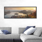 Autumn Morning at Lake Bled Wall Art