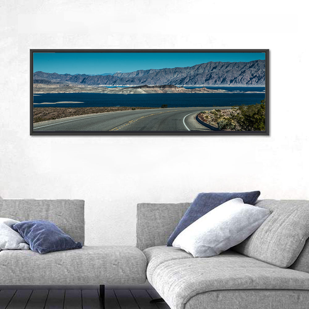 Lake Mead Curved Road Wall Art